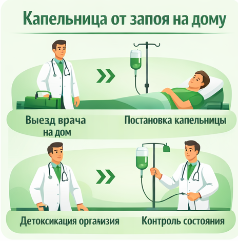 капельница от запоя в Туймазах в клинике Санати